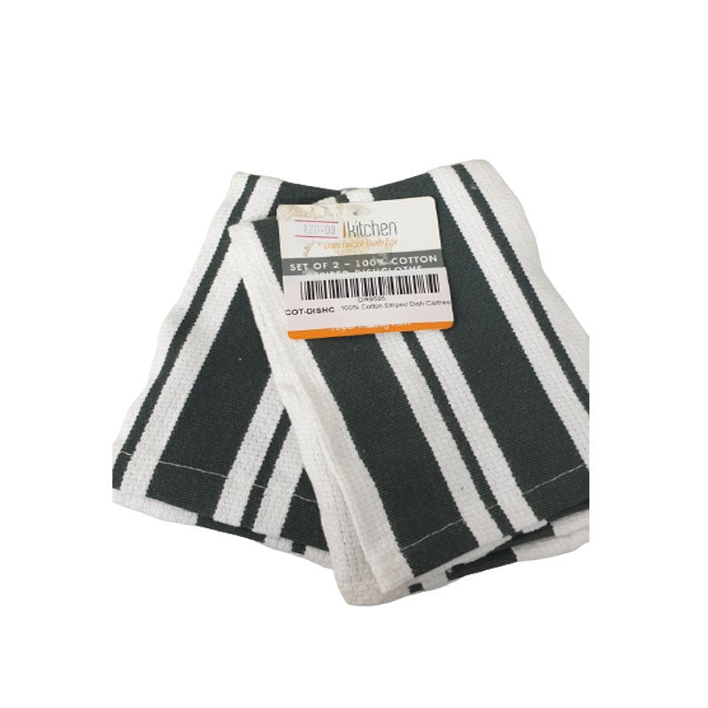 100% Cotton Striped Dish Clothes