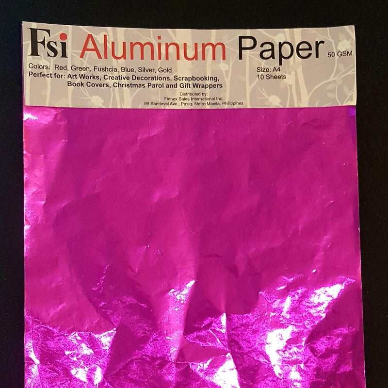 FSI Aluminum Paper A4 size Color 10's 50gsm