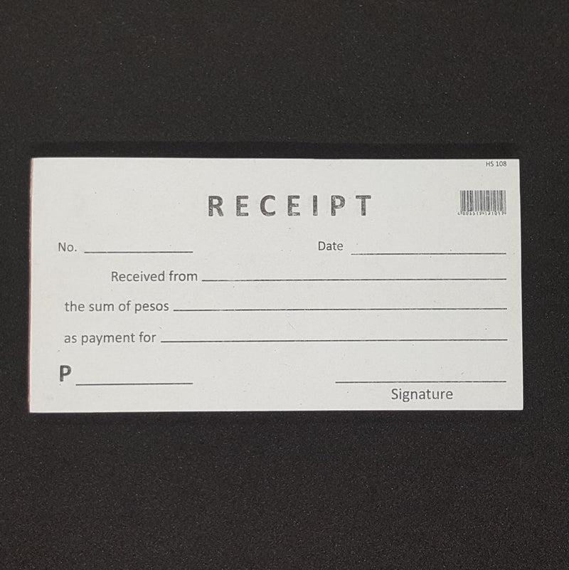 Blank Receipt