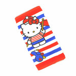 Hello Kitty Towel Stripes Red Blue & White