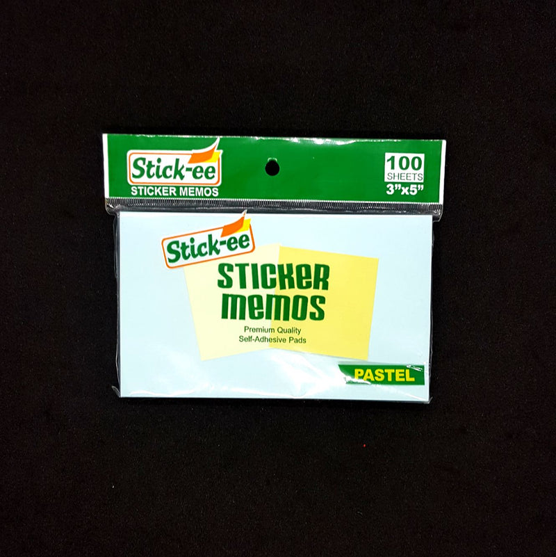 Stick-ee Pad 3x5" 100 sheets PASTEL