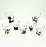 Hello Kitty Mini Glass 7pcs Black