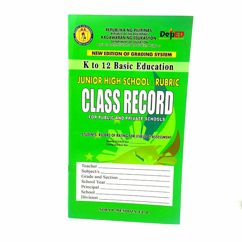 Scribbles Class Record ordinary Junior High School