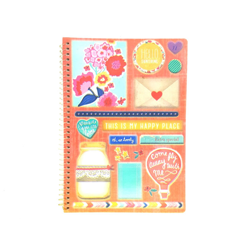 Spiral Composition Notebook 80lvs With Design (No Brand)