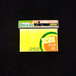 Stickee Pad 3x5" Neon 100's