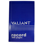 Valiant Record Book (Blue)