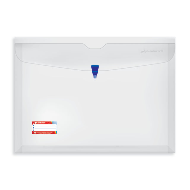 Adventurer Expanded Plastic Envelope Long without handle clear