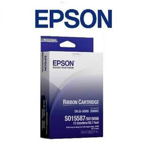 Epson C13S015587 Black Ribbon Cartridge (For DLQ-3000/ 3000+/ 3500, 16.75m Length)