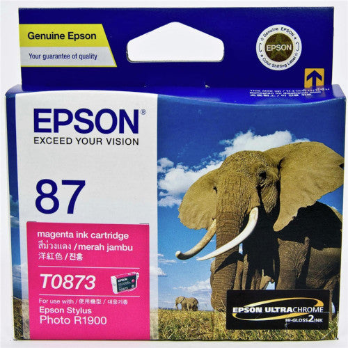 Epson 87 T0873 Magenta Genuine Ink Cartridge C13T087390