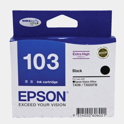Epson C13T103190 Black Ink Cartridge (For T40W, TX550W, TX600FW)