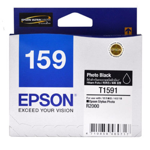 Epson 159 T1598 Matte Black Genuine Ink Cartridge C13T159890