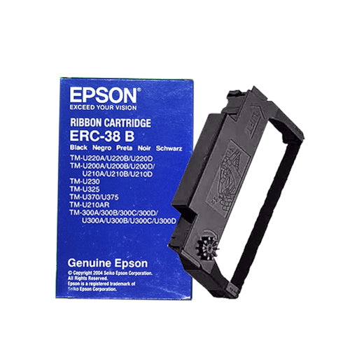 Epson ERC-38 Ribbon - Black - Dot Matrix - 10 / Pack C43S015377