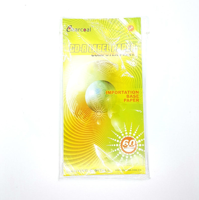 Charcoal CD-R Label Paper Computer Print ( 2Pieces )