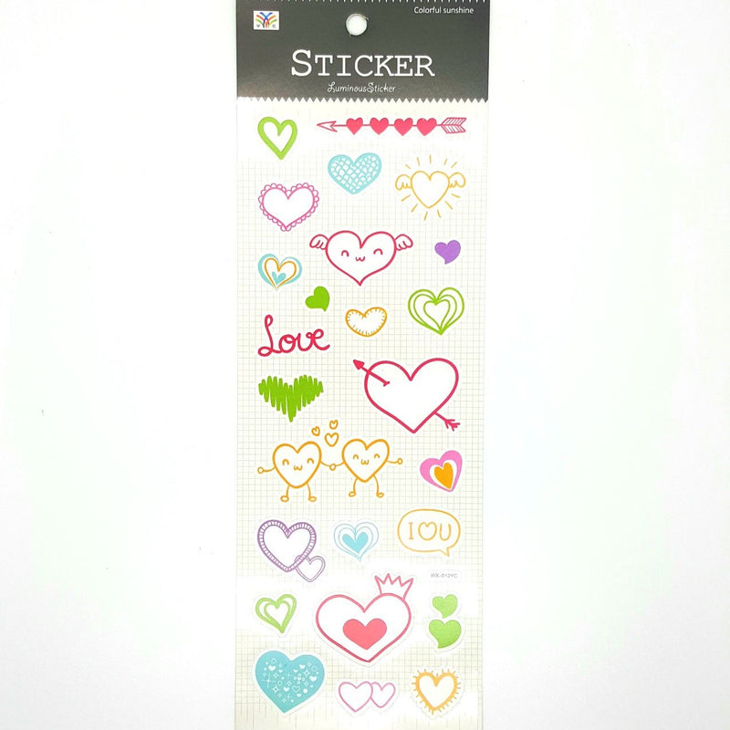 Colorful Sunshine Sticker's Luminous Type