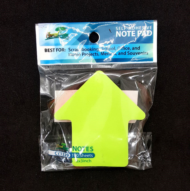 Coral Tree Self-Adhesive Notepad Arrow Design