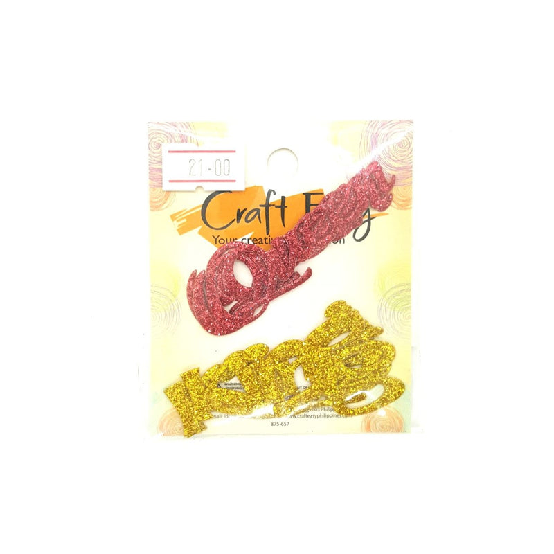 Craft Easy Glitter Word Queen