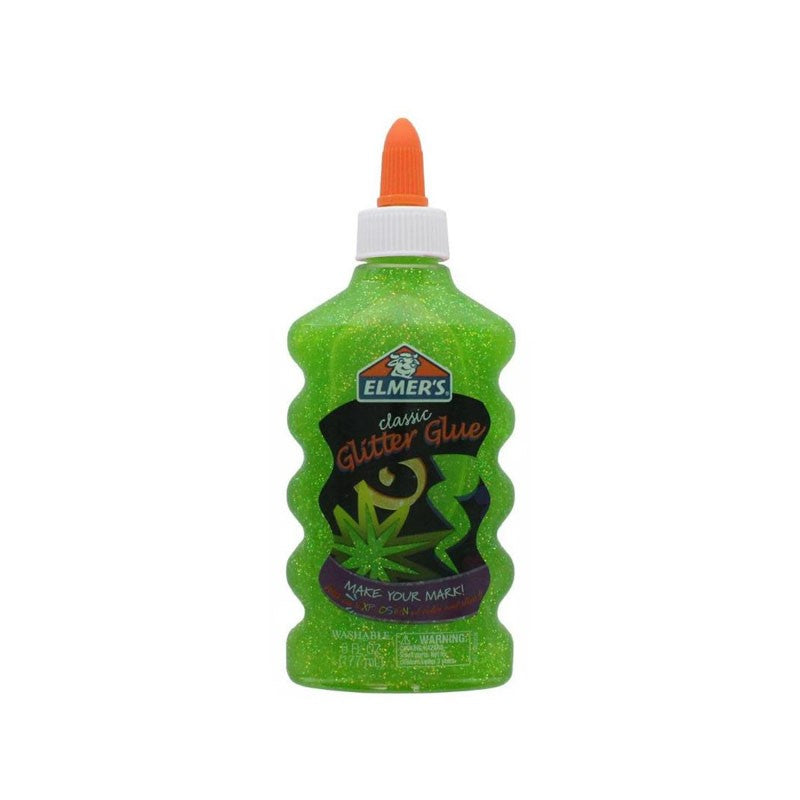 Elmers Glitters Glue Green - 177mL