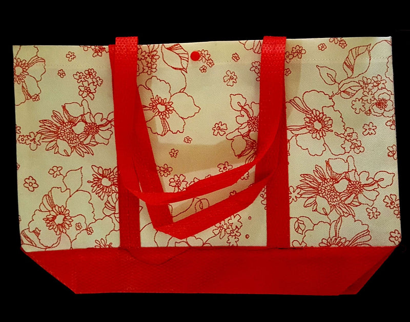 Fancy Floral Design "Bag"18"x4.5"x12"(600-2)