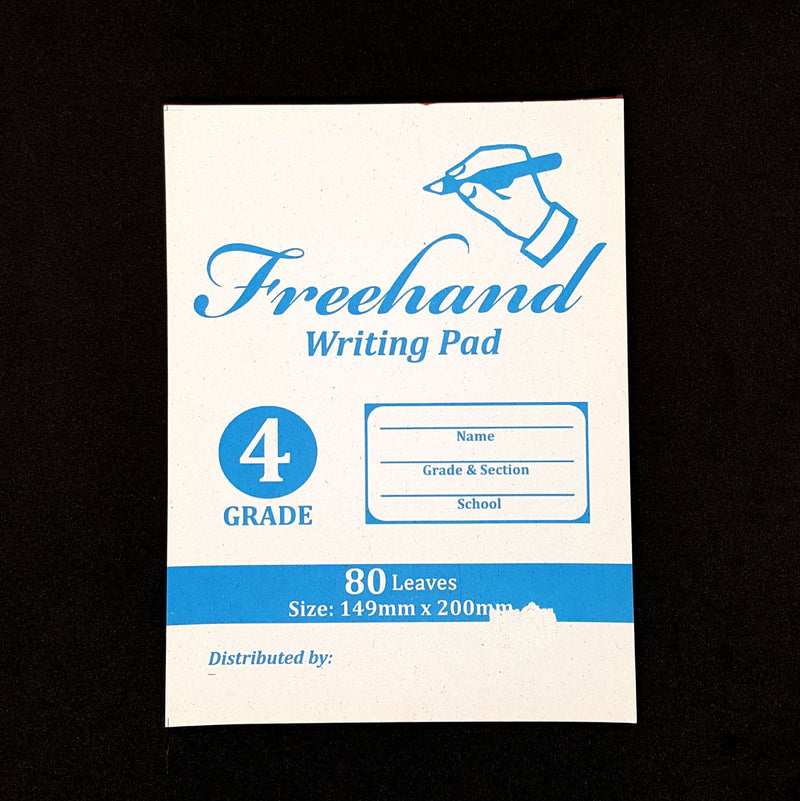 Free Hand Writing Pad Paper Grade 4