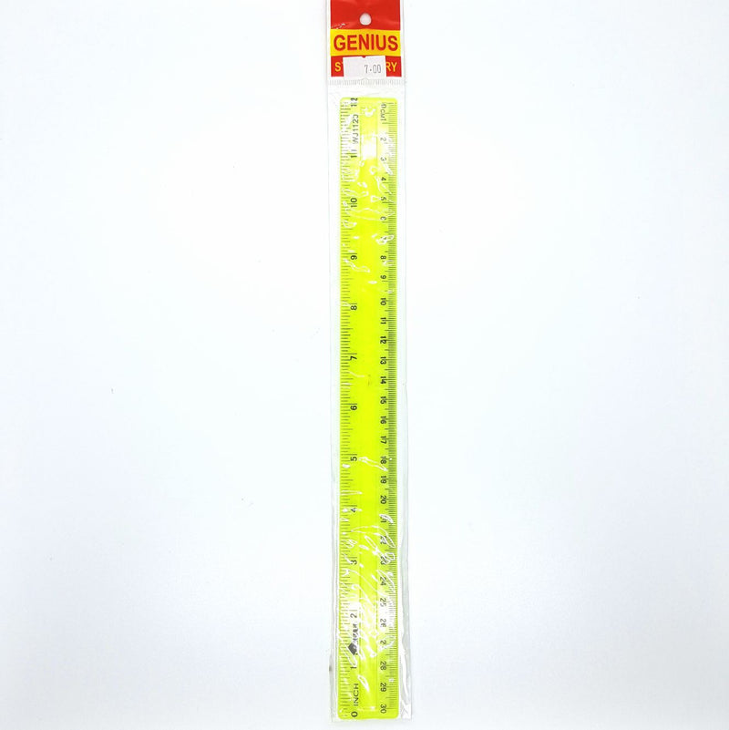 Genius Colored Ruler 12"