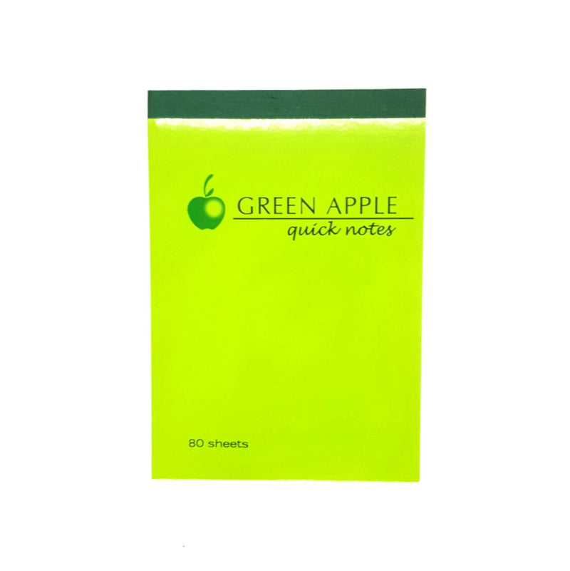Green Apple Padded Notebook 80Lvs (Horizontal)