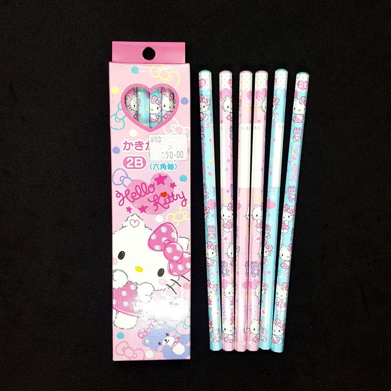 Hello Kitty Hex Shaft Pencil 2B Set of 12