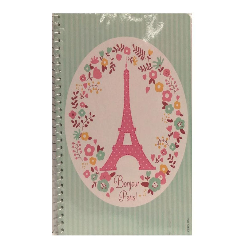 King Jim Spiral Notebook with Plastic Cover 6x8