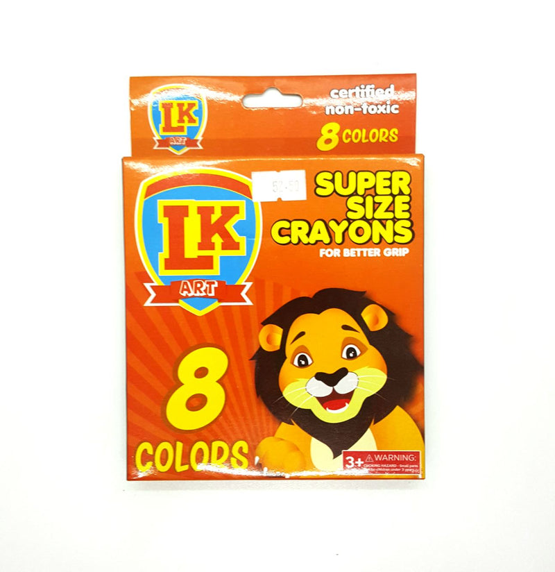 Leone Kids Super Size Crayons 8 Colors