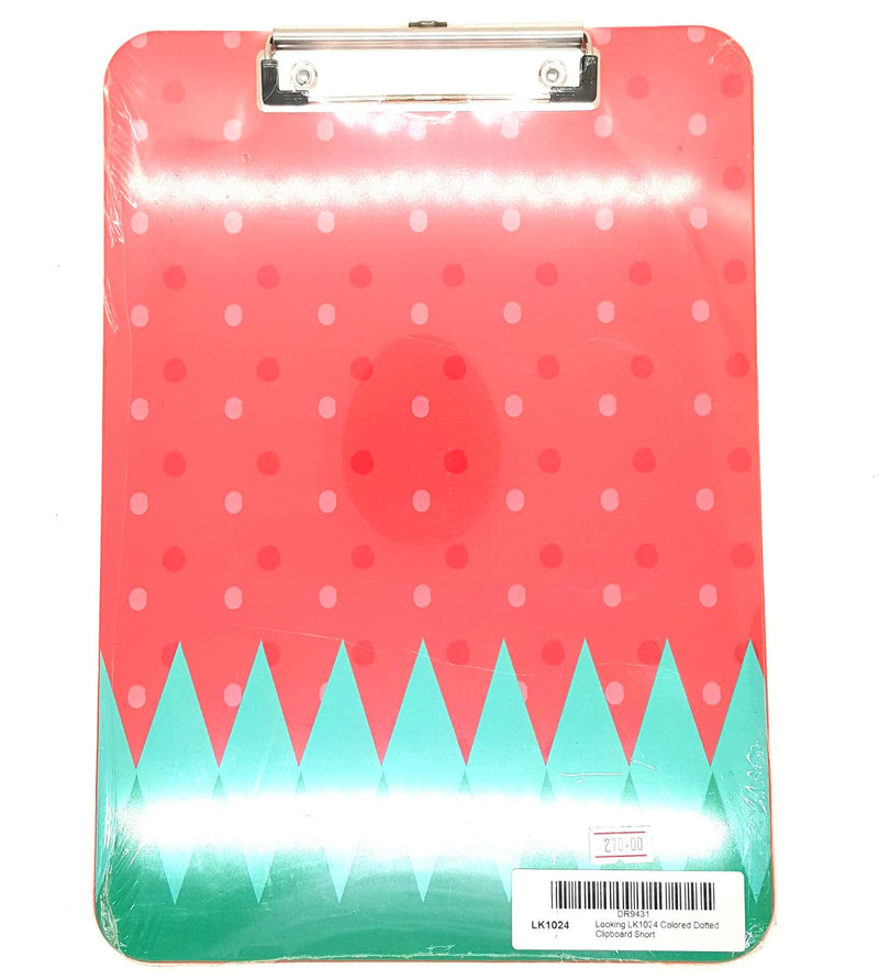 Looking LK1024 Colored Dotted Clipboard Short