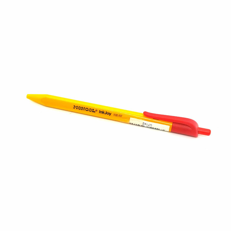 Mongol Inkjoy Ballpen 100 Retractable Yellow Red