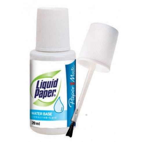 Paper Mate Liquid Paper Water Base Correction Fluid 20ml