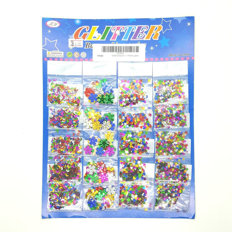 Zhiyuan Glitters/Sequins in Plastic Pack (Per Pack )