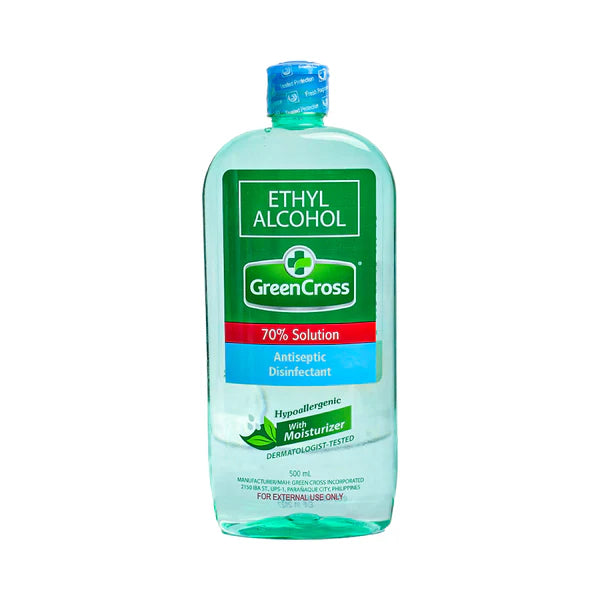 Green Cross Isopropyl Alcohol 70% Solution 500ml with Moisturizer