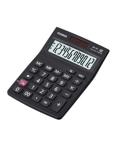 Casio MZ-12S Desktop Calculator 12 digits Black (Solar & Battery)