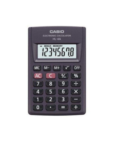 Casio HL-4A Portable Calculator 8 digits black (battery)