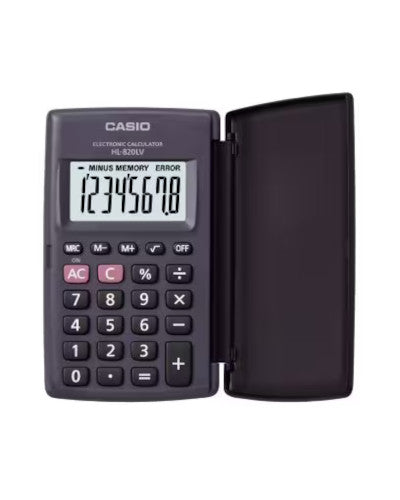 Casio HL-820LV Portable Calculator 8 digits black (battery)