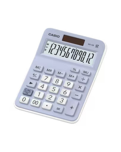 Casio MX-12B-LB Desktop Calculator 12 digits Blue (Solar & Battery)