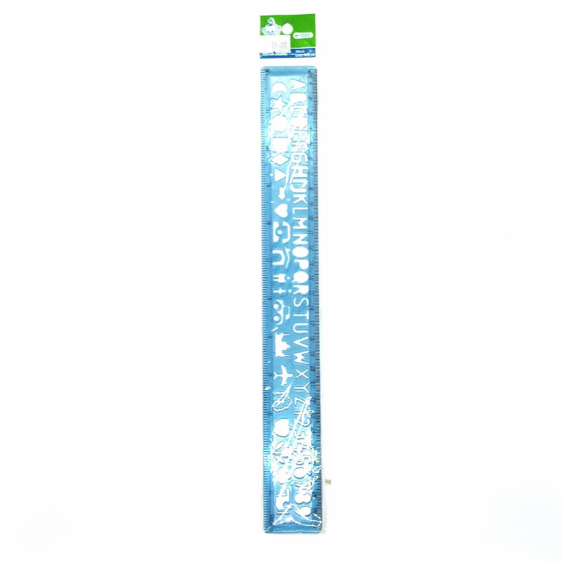 12" Transparent Plastic Ruler W1000 30cm GRID RULER