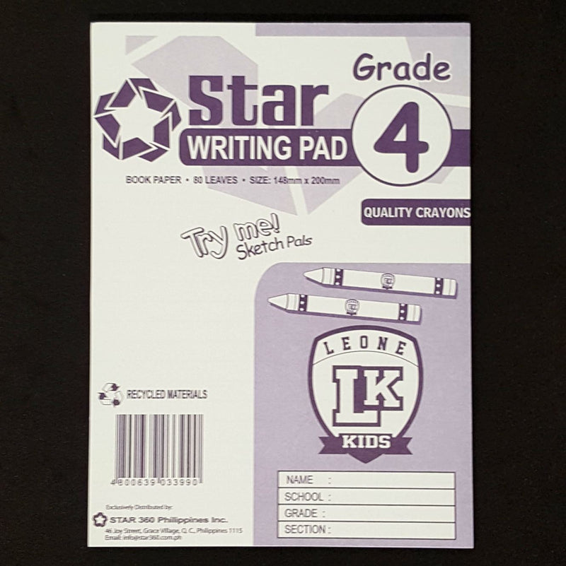 Star Grade 4 Pad Paper 80Lvs