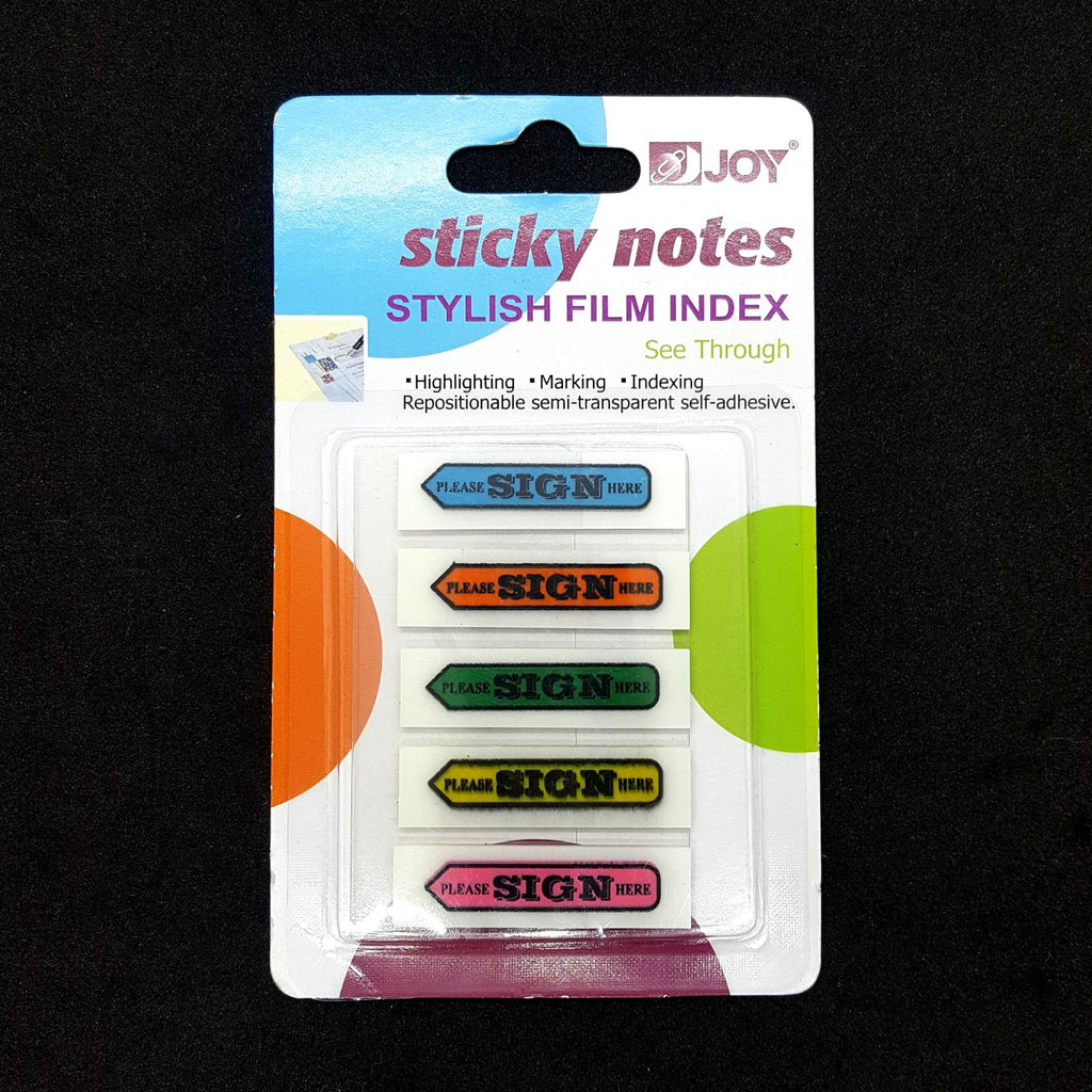 Sticky Notes Sign Here Film Index 125's – [OFFICEMONO]