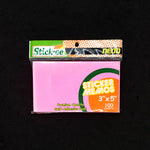 Stickee Pad 3x5" Neon 100's