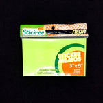 Stickee Pad 3x5" Neon 100's