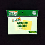 Stick-ee Pad 3x5"   100 sheets  PASTEL