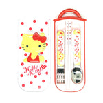 Hello Kitty Cutlery Set Red