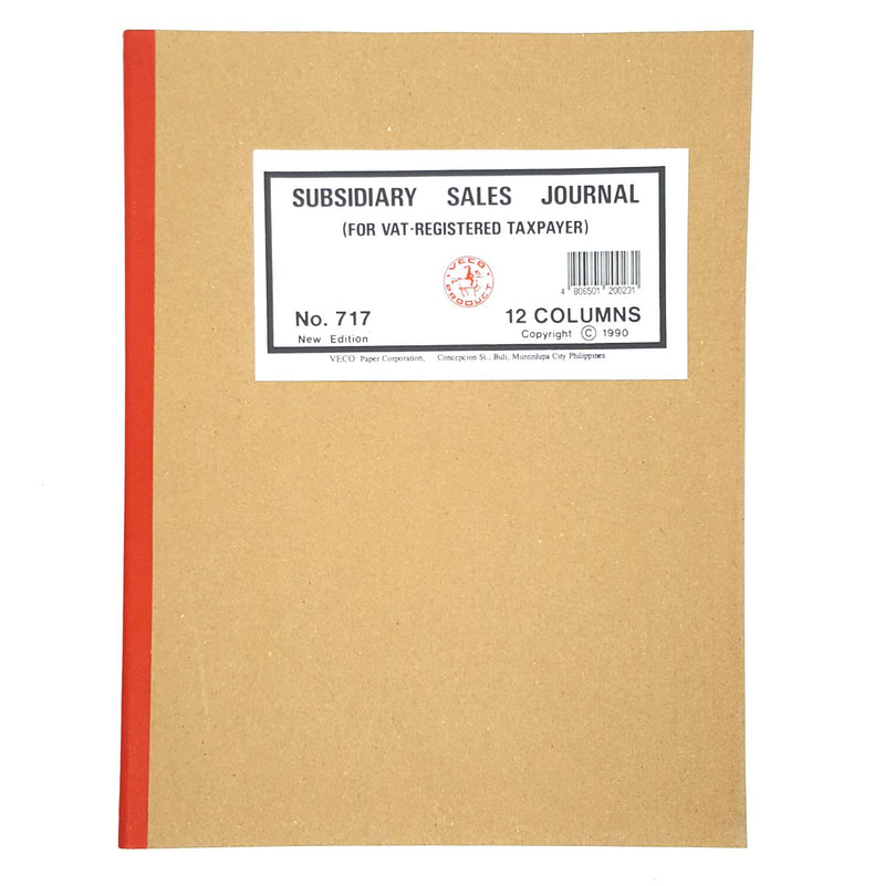 Veco Subsidiary Sales Journal Columnar Notebook