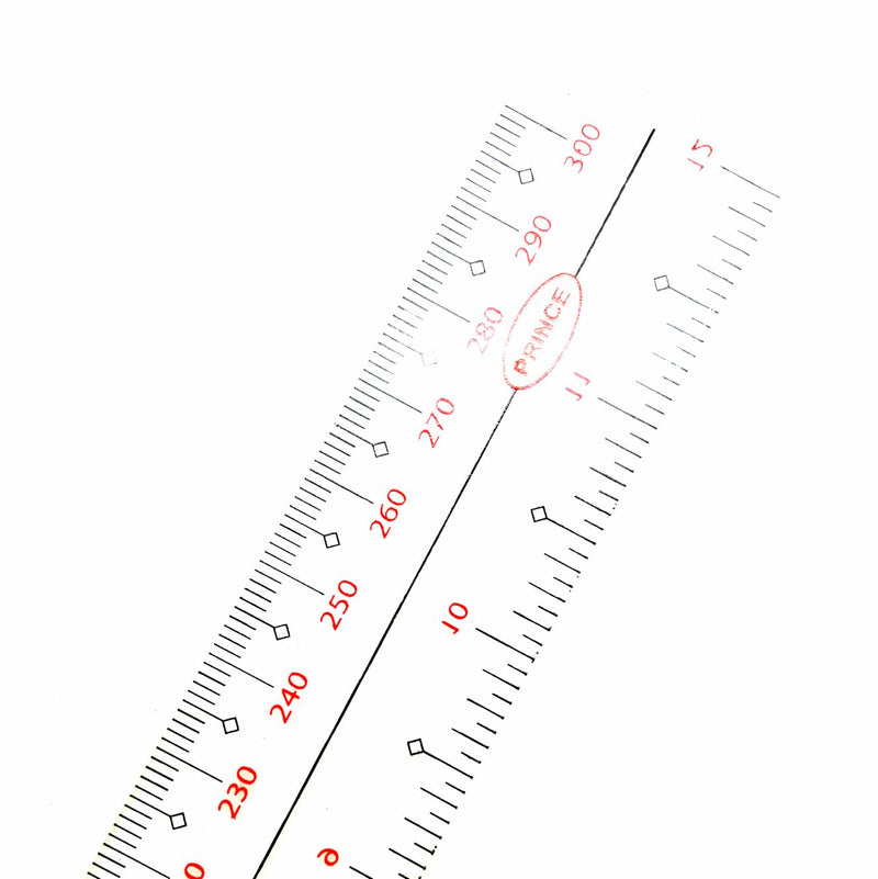 Ruler 12" Transparent