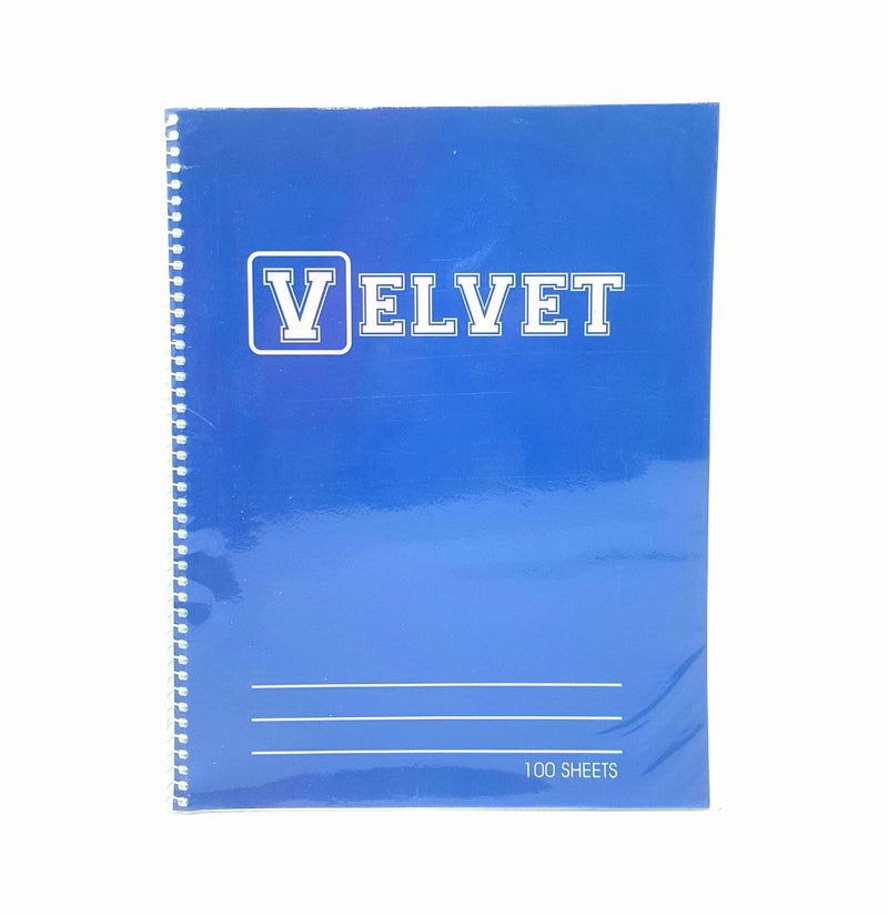 Velvet Spiral Notebook 100Lvs (28cmx21.6cm)