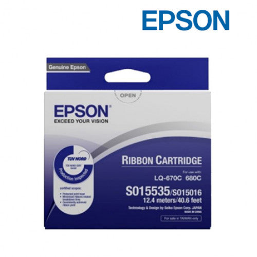 Epson C13S015508 - LQ-670/680/680 Pro Ribbon Cartridge (Black)