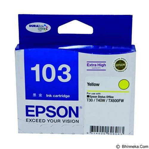 Epson 103 Yellow Ink Cartridge C13T103490
