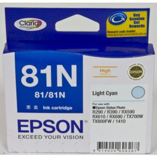 Epson 81N Cyan Ink Cartridge C13T111290
